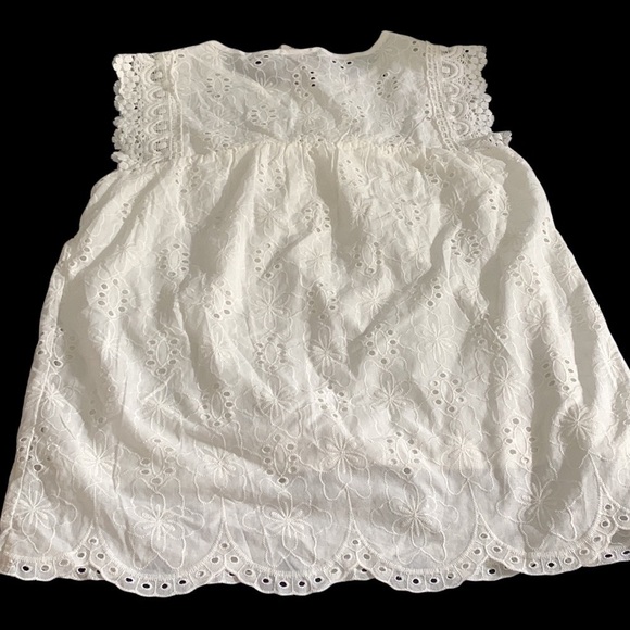 (M)- Knox Rose Women's Eyelet Tank Top - Picture 4 of 10